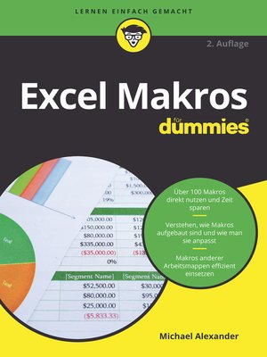 cover image of Excel Makros f&uuml;r Dummies